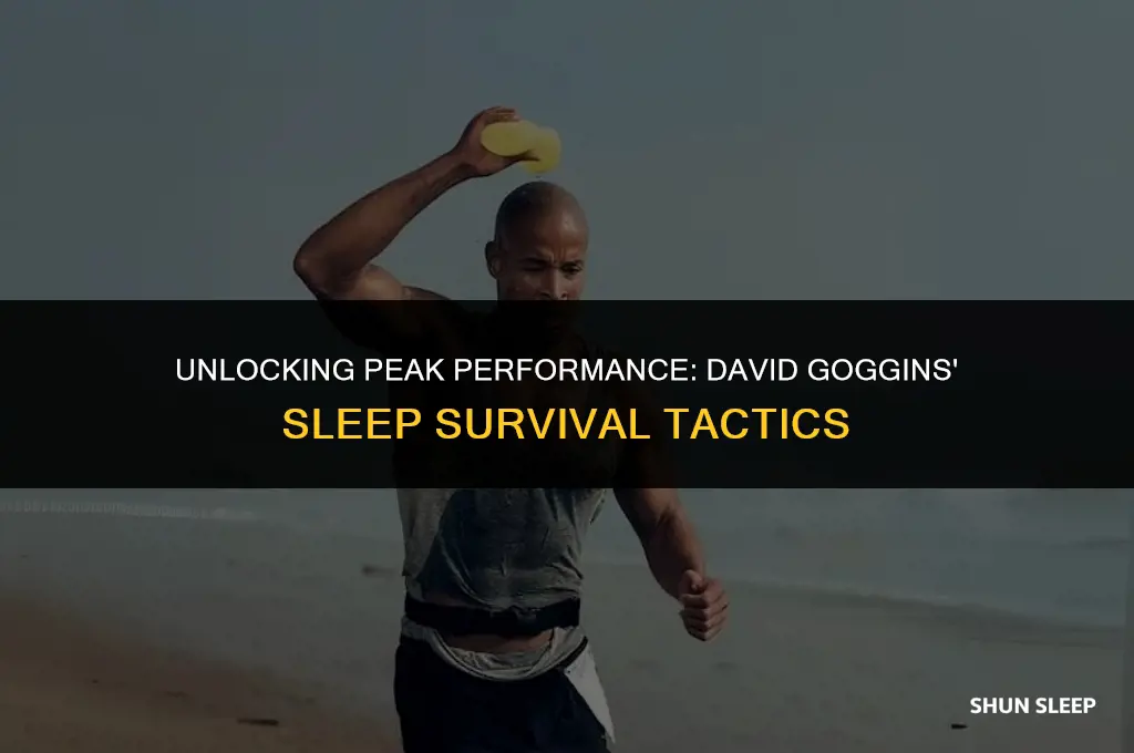 how does david goggins survive on 3 hours of sleep
