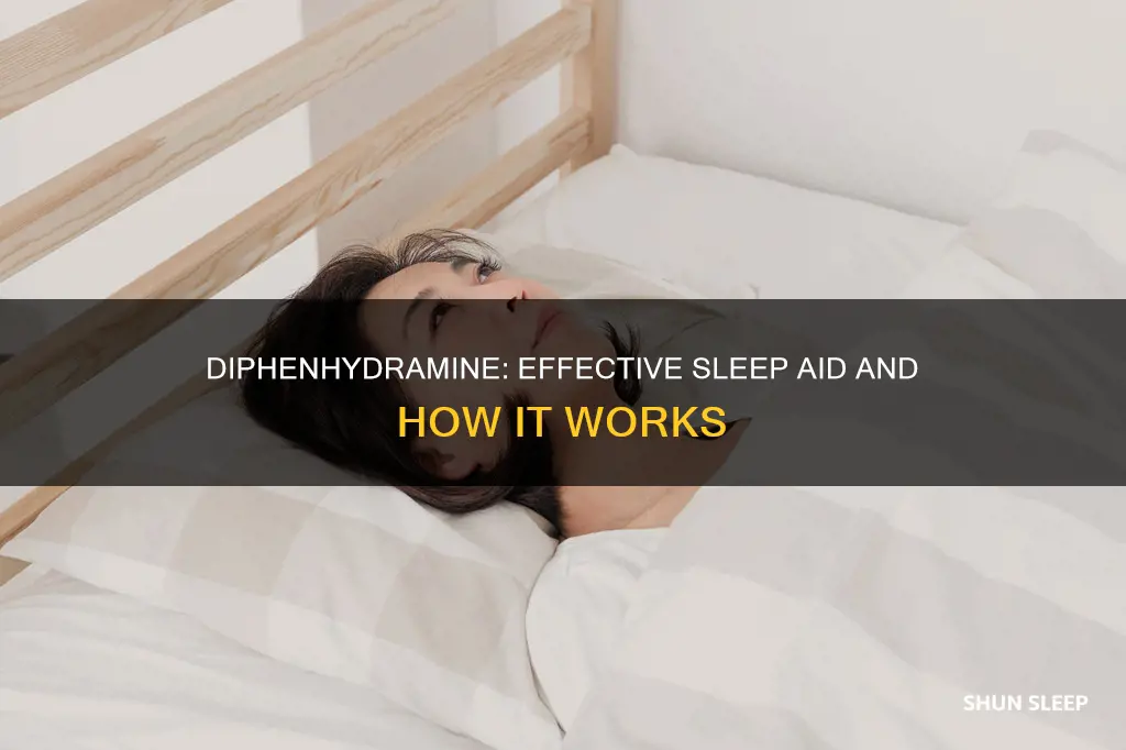 how does diphenhydramine work as a sleep aid