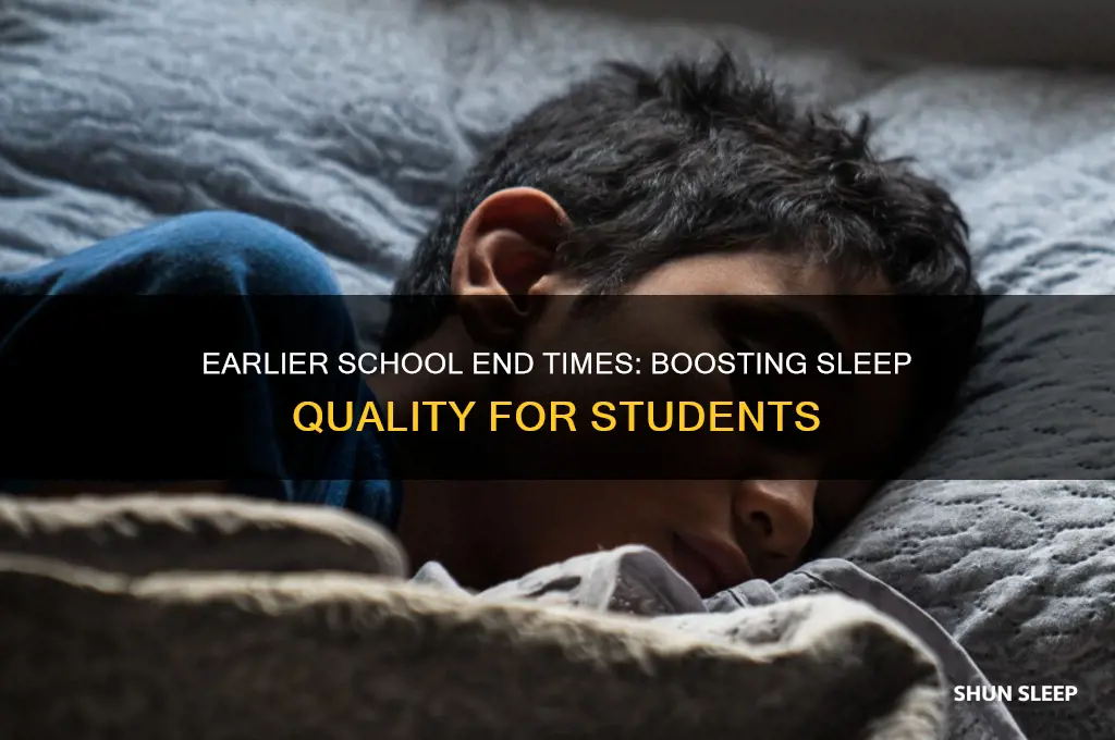 how does ending school earlier help with sleep