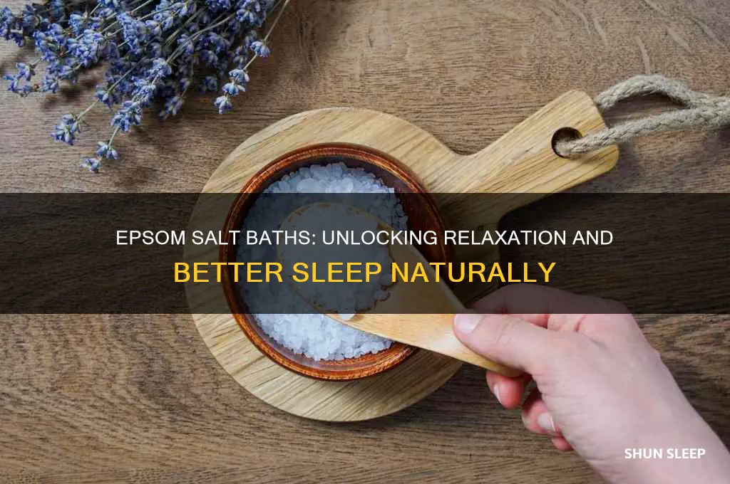 how does epsom salt bath help sleep