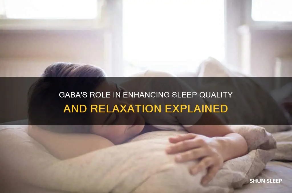 how does gaba help sleep