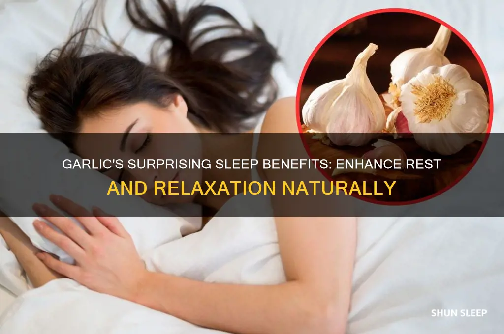 how does garlic help you sleep