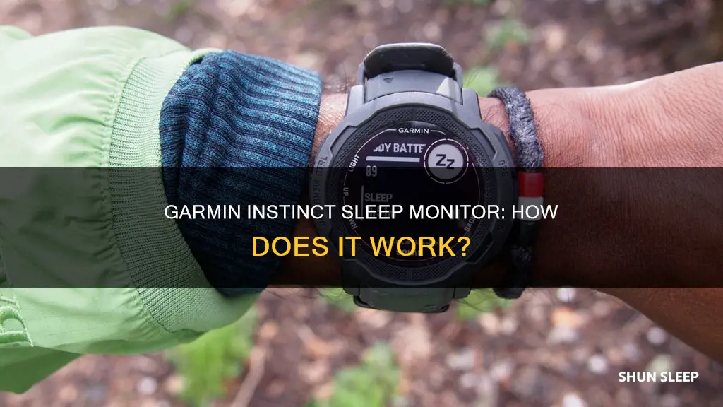 how does garmin instinct sleep monitor work