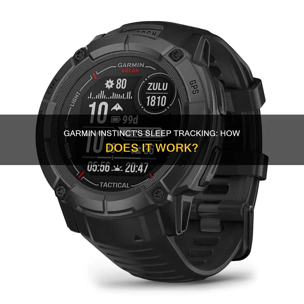 how does garmin instinct track sleep