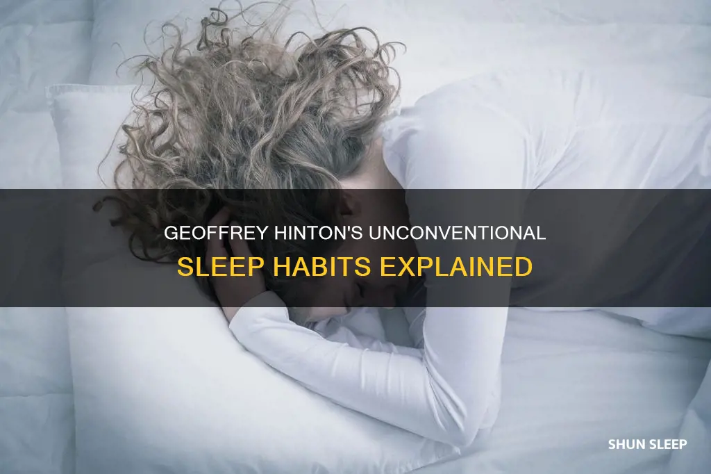 how does geoffrey hinton sleep without sitting down