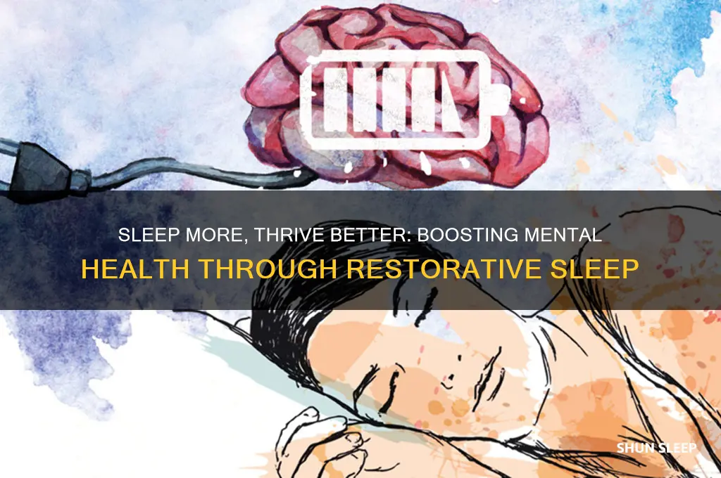 how does getting more sleep improve mental health