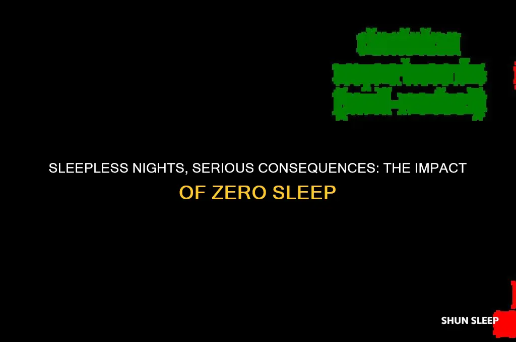 how does getting no sleep affect you
