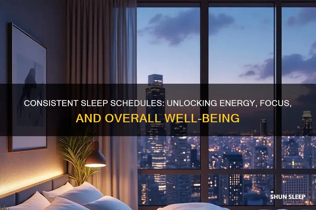how does having a consistent sleep schedule help