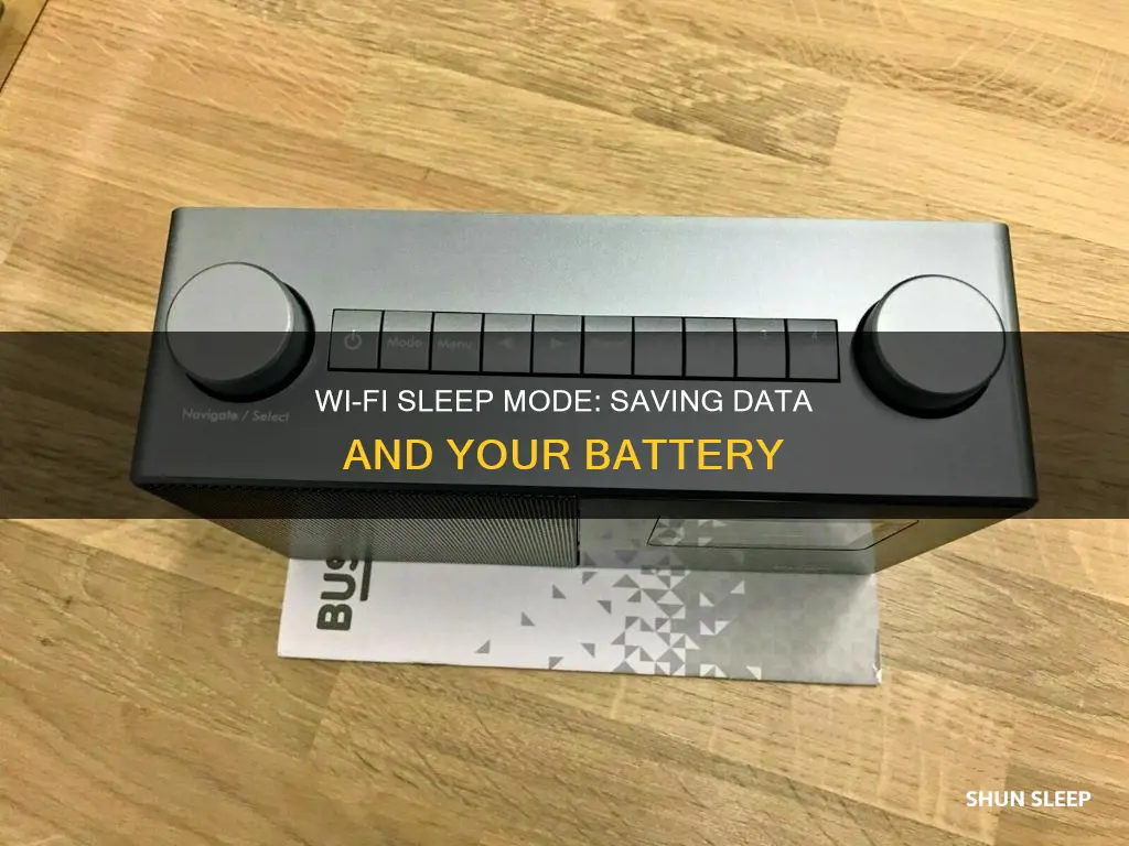 how does keeping wifi on during sleep use less data