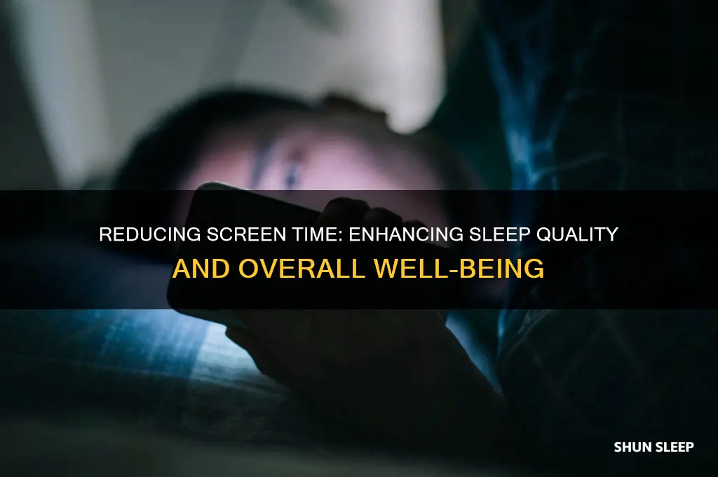 how does limiting screen time help with sleep