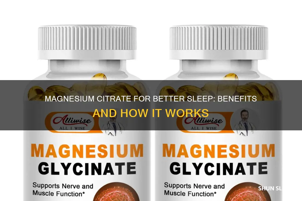 how does magnesium citrate help you sleep