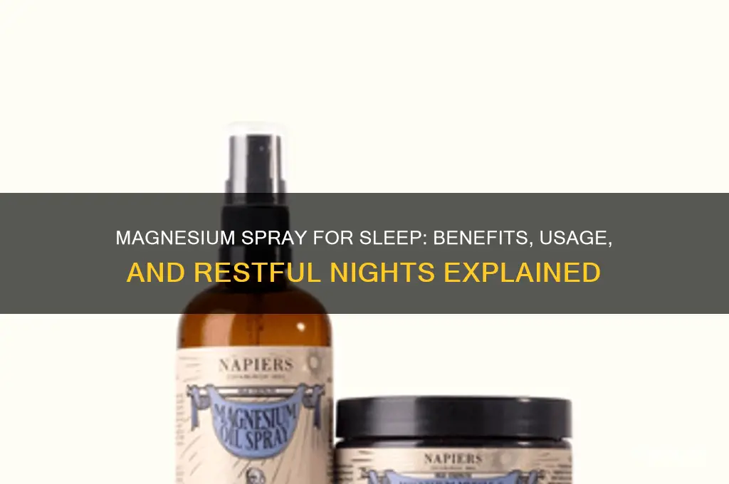 how does magnesium spray help sleep