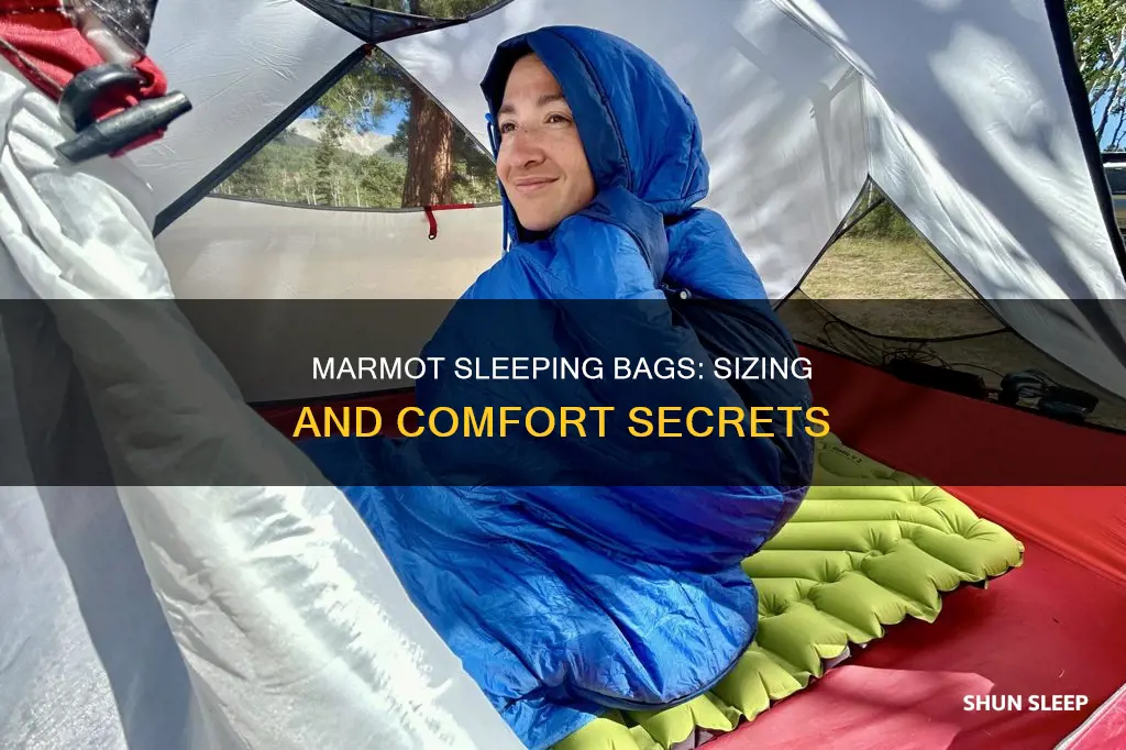 how does marmot size their sleeping bags