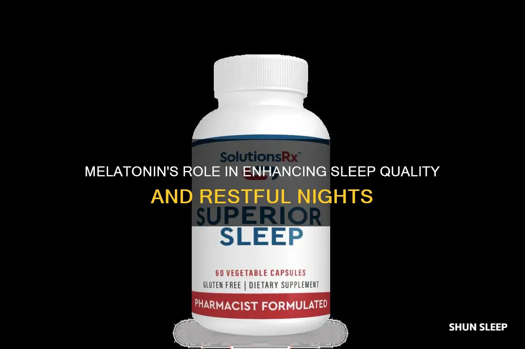 how does melotonin help you sleep