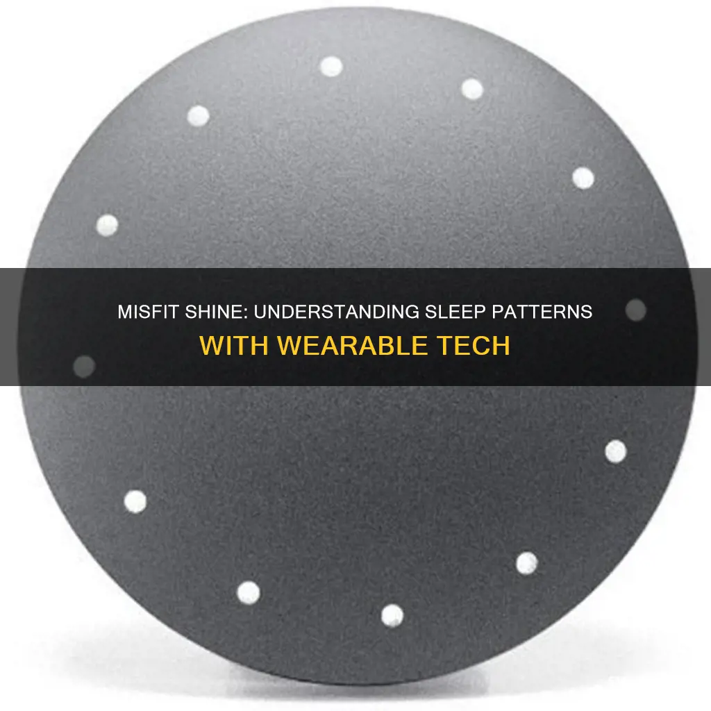 how does misfit shine sleep monitor work