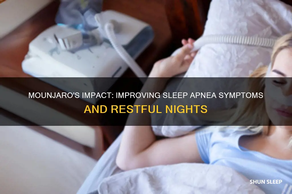 how does mounjaro help sleep apnea