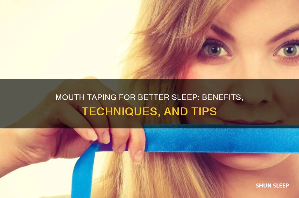 how does mouth tape help sleep