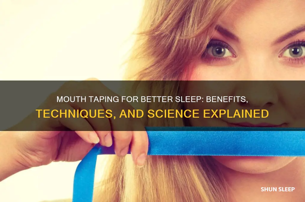 how does mouth taping help sleep