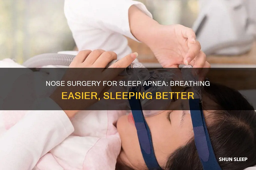 how does nose surgery help sleep apnea