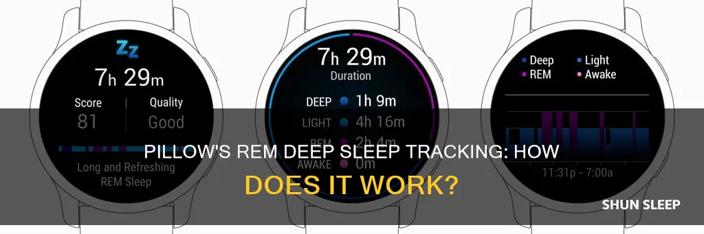 how does pillow track rem and deep sleep