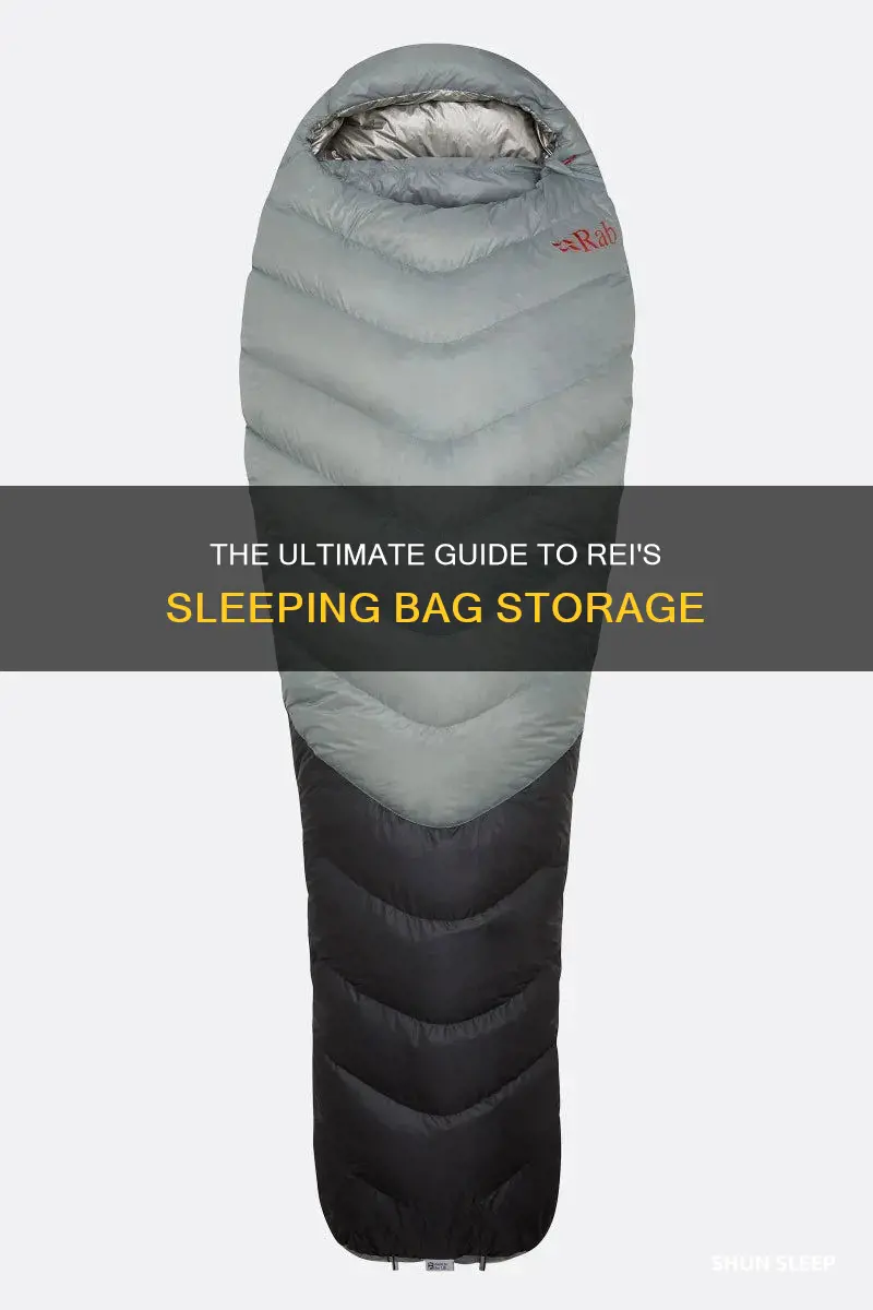 how does rei store sleeping bags