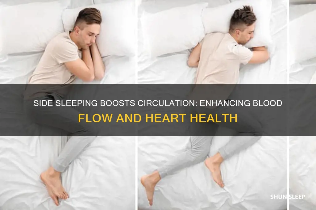 how does side sleep help circulatory system