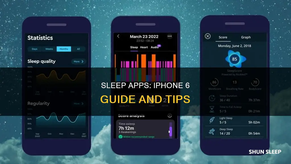 how does sleep app work on iphone 6