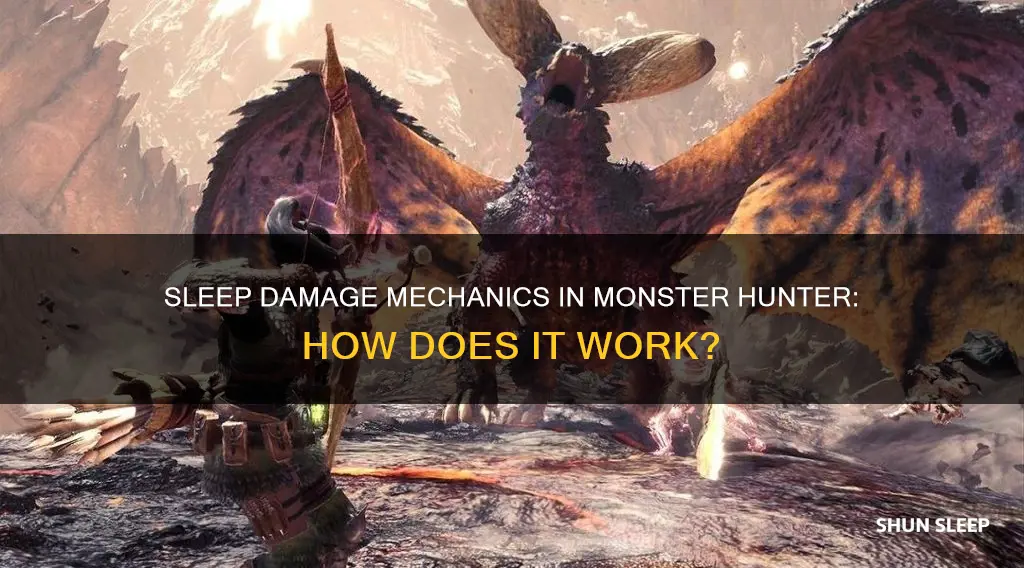 how does sleep damage work monster hunter