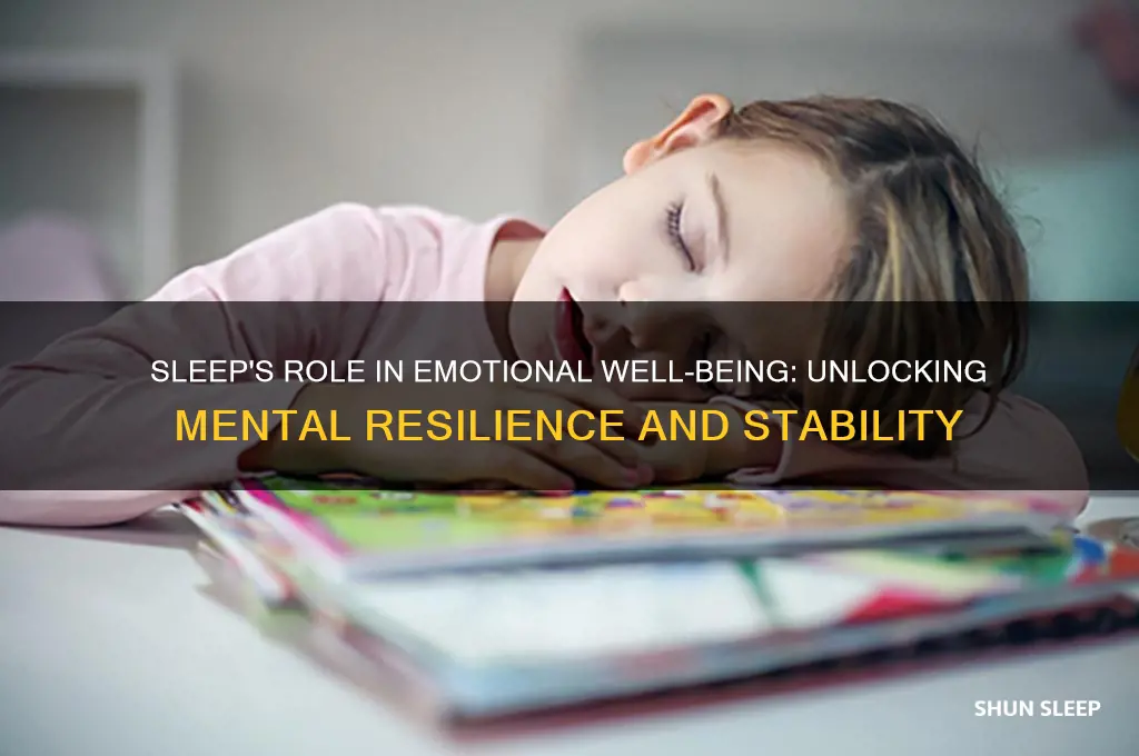 how does sleep help emotional health