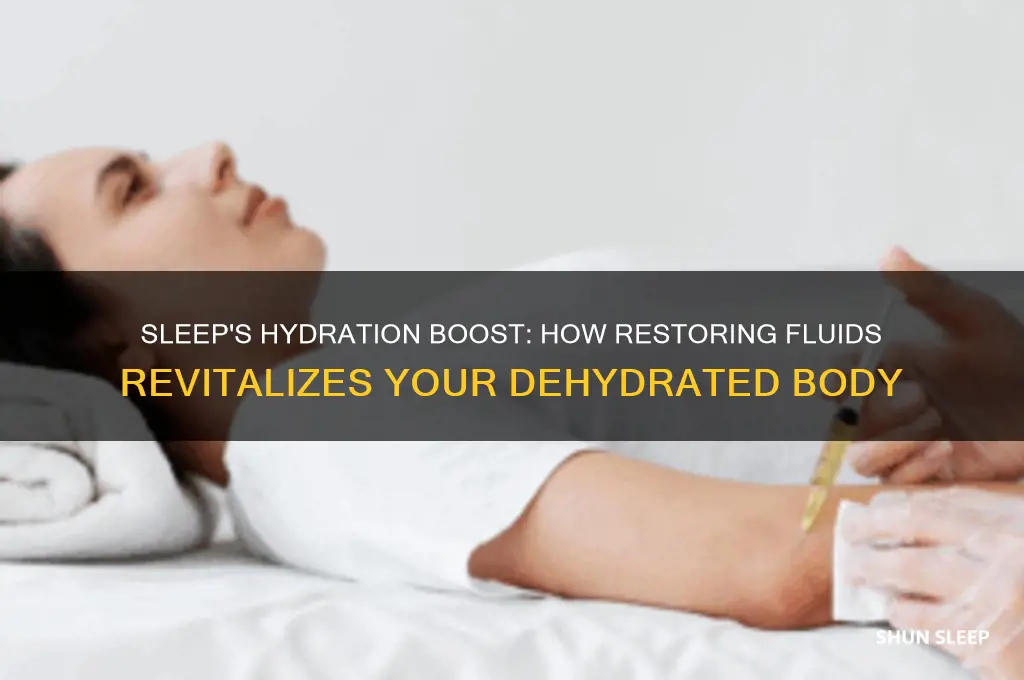 how does sleep help you when you are dehydrated