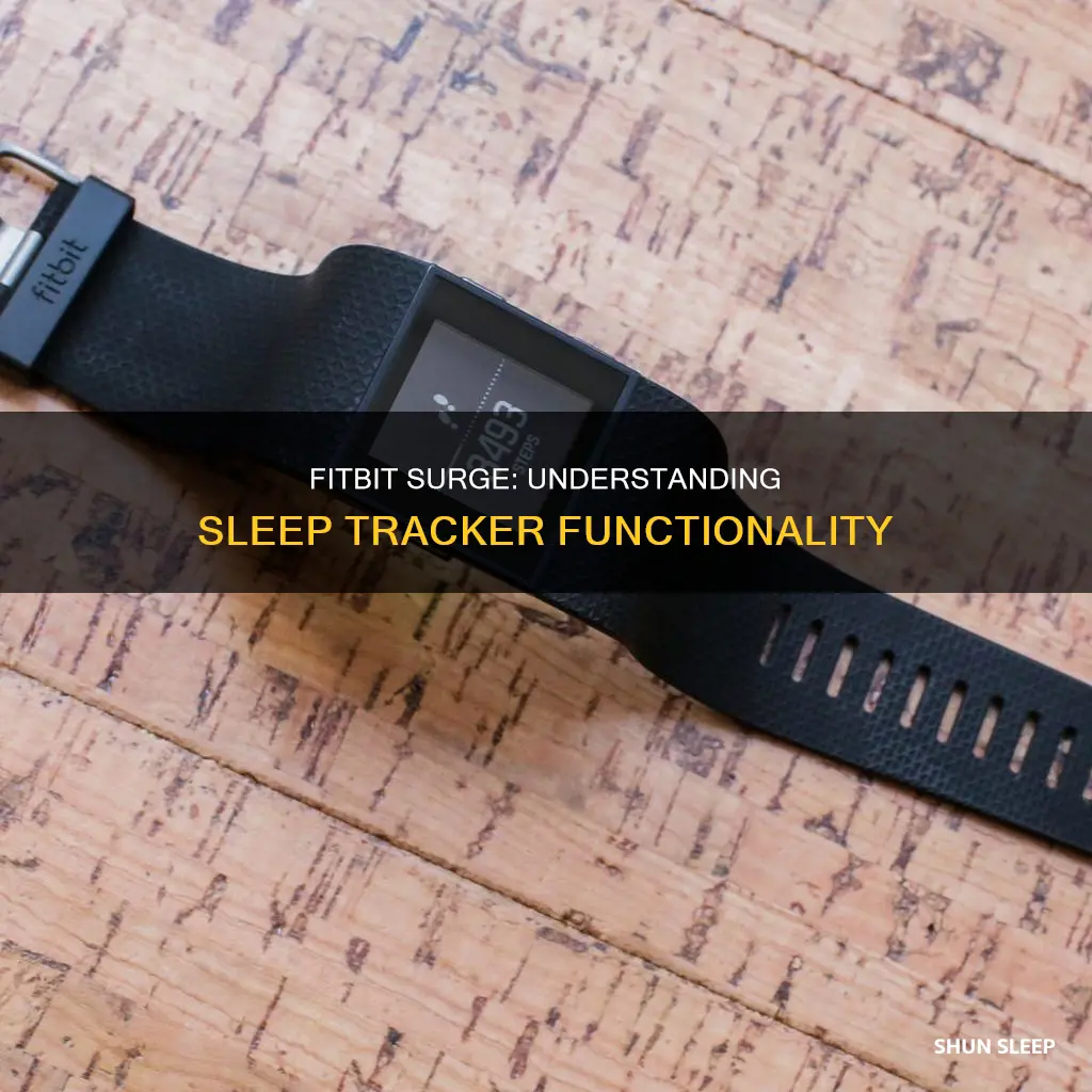 how does sleep tracker work on fitbit surge