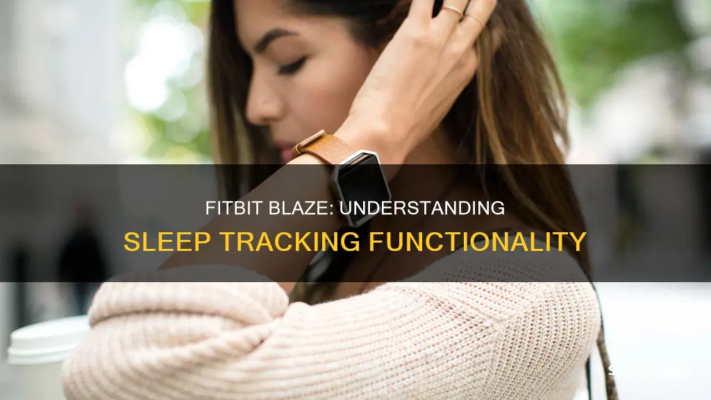 how does sleep tracking work on fitbit blaze