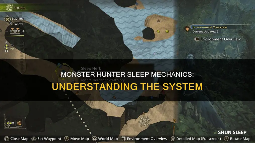 how does sleep work in monster hunter world