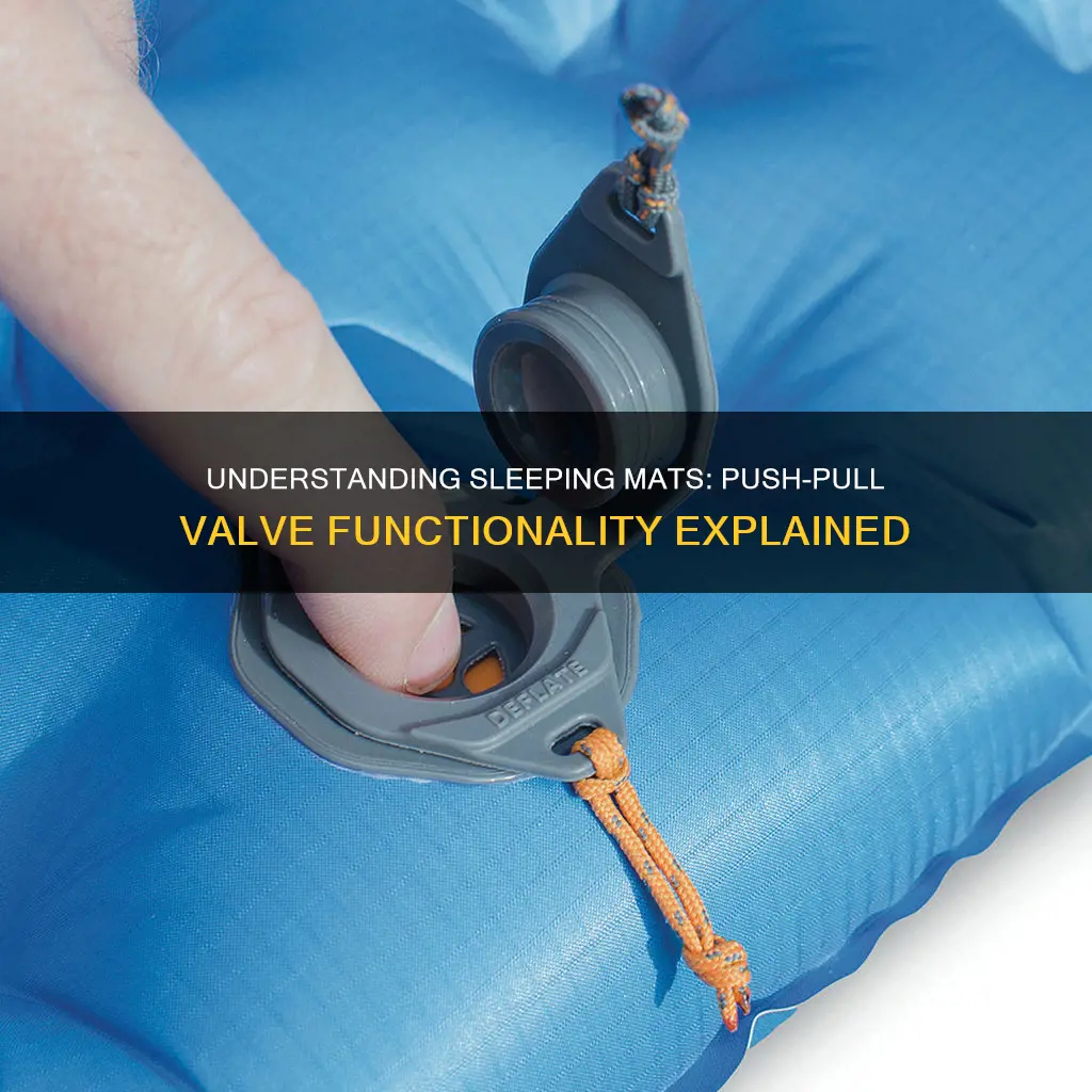 how does sleeping mat push pull valve work
