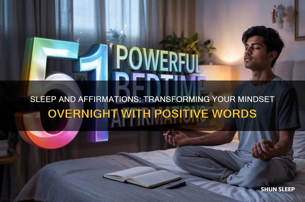 how does sleeping with affirmation help