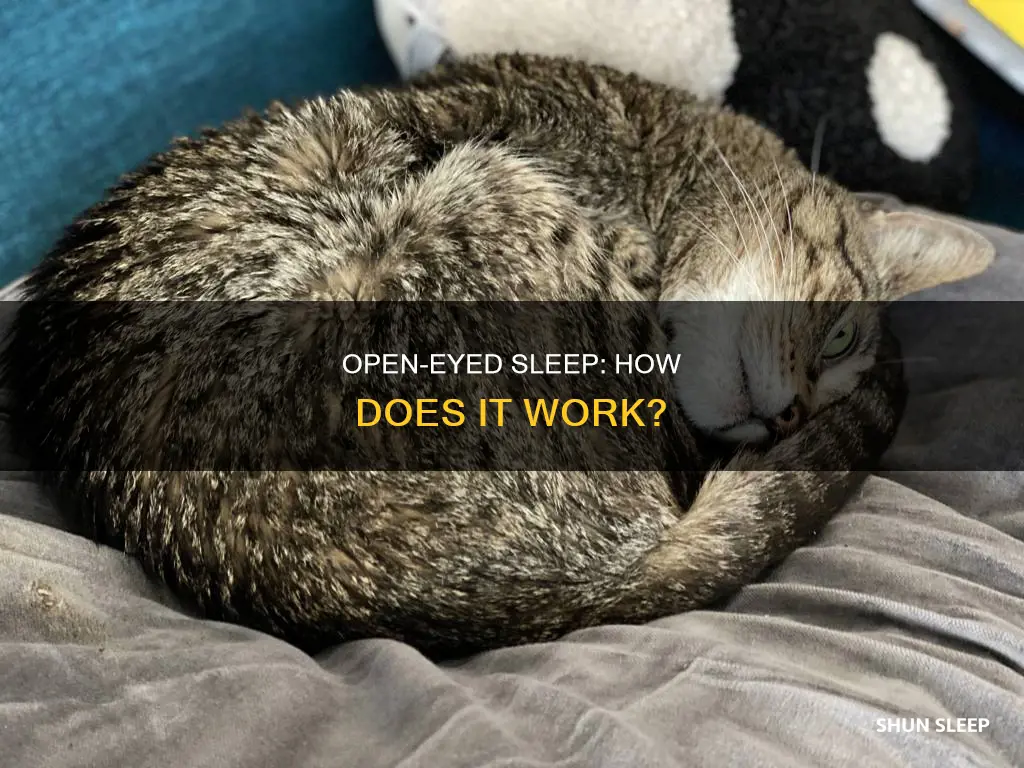 how does sleeping with eyes open work