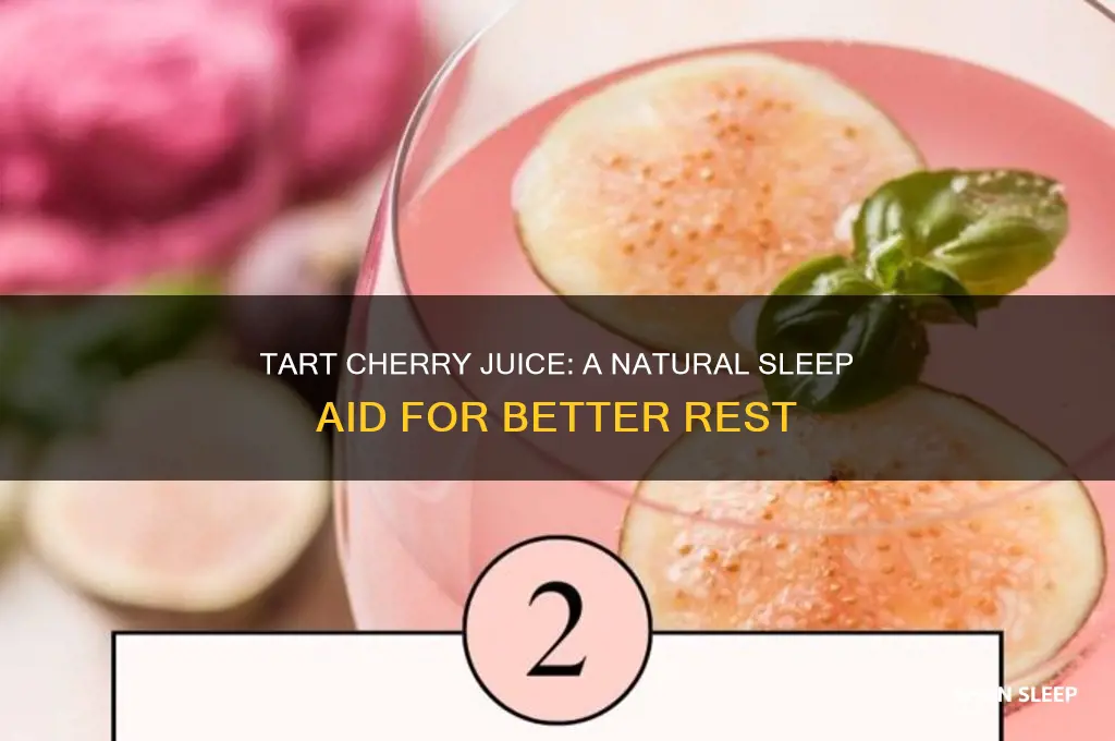 how does tart cherry juice help with sleep