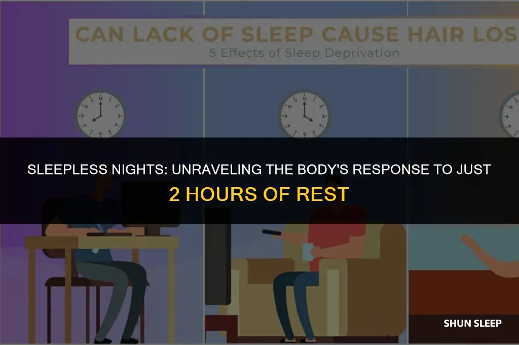 how does the body react to 2 hours of sleep