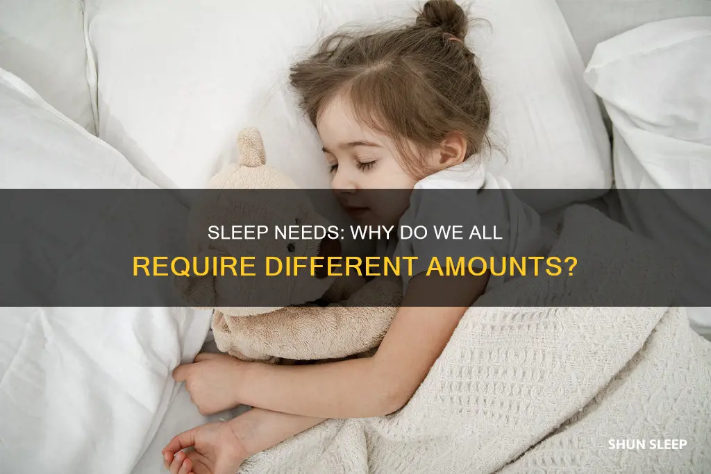 how does the need for sleep vary among individuals