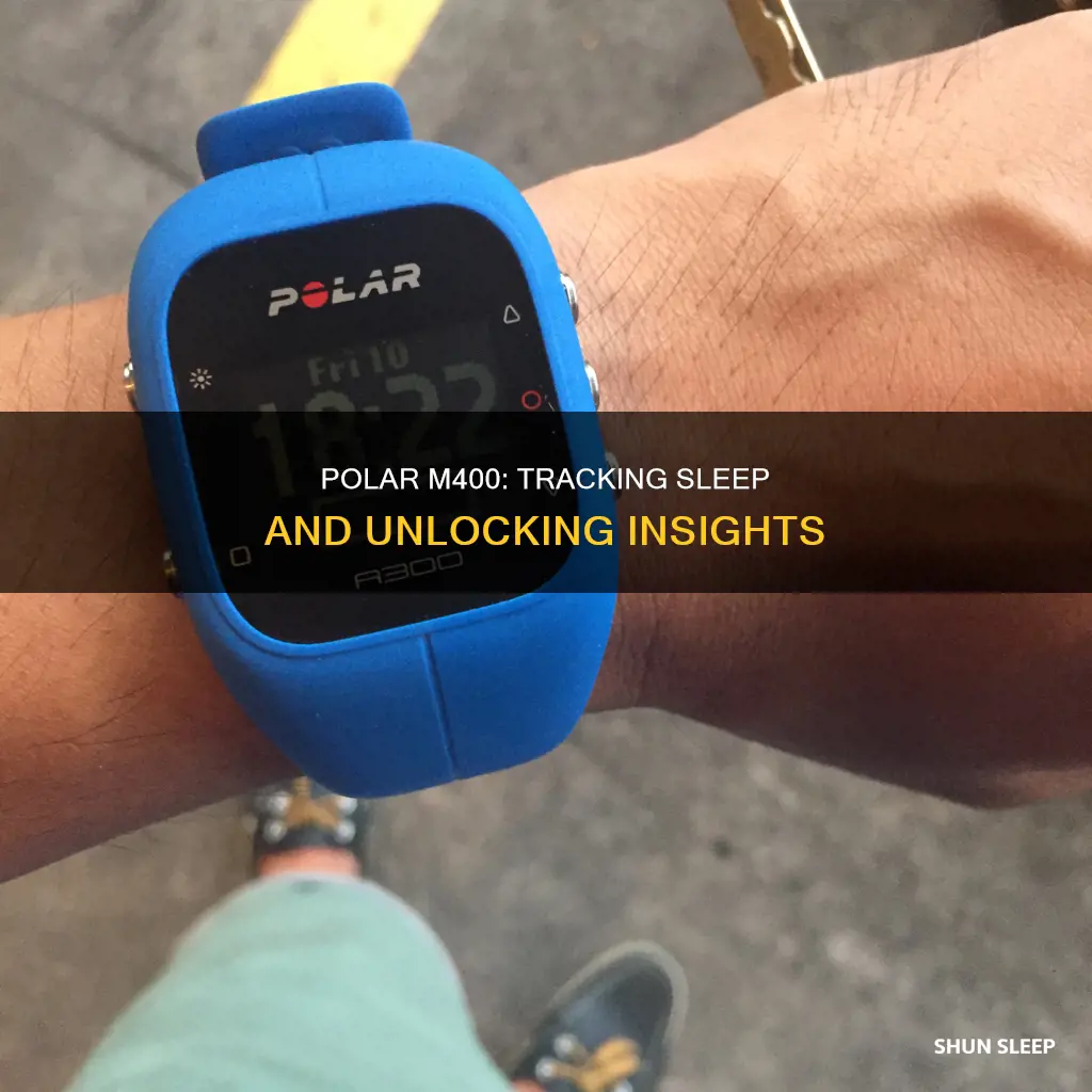 how does the polar m400 track your sleep