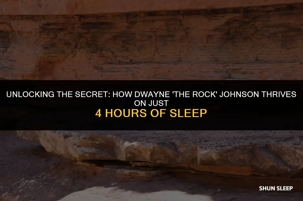 how does the rock only sleep 4 hours