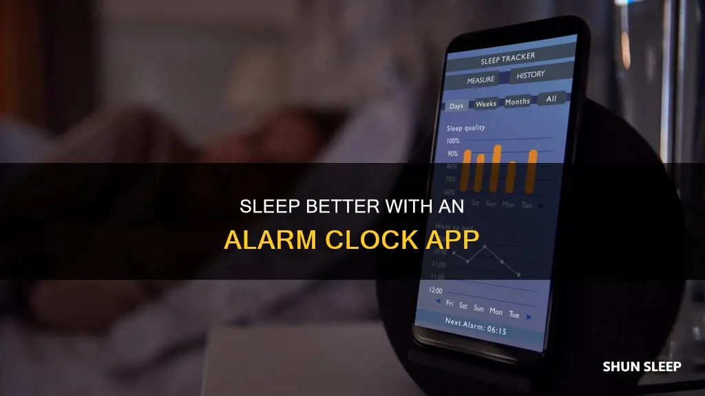 how does the sleep alarm clock app work