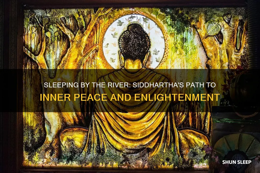 how does the sleep by the river help siddhartha