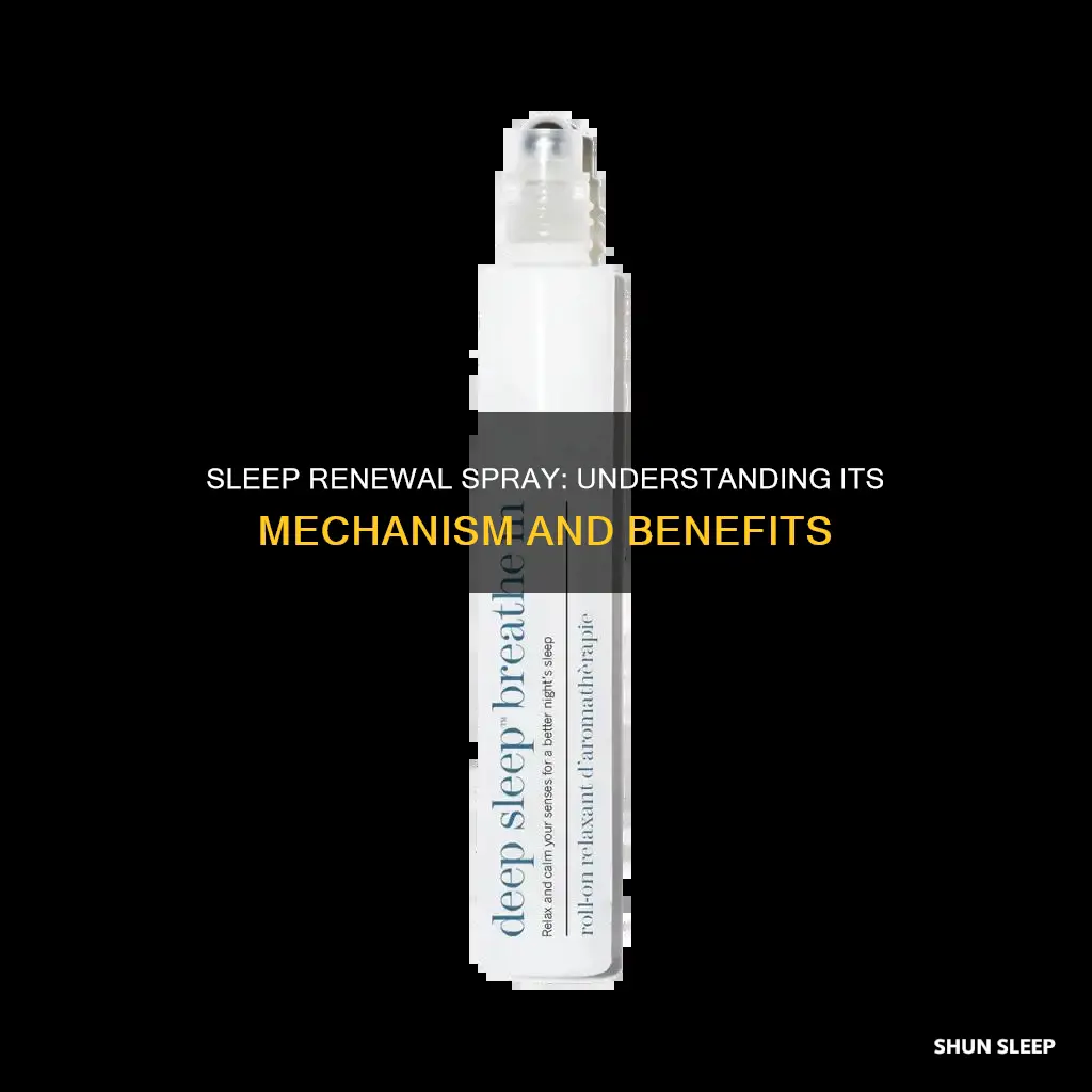 how does the sleep renewal spray work
