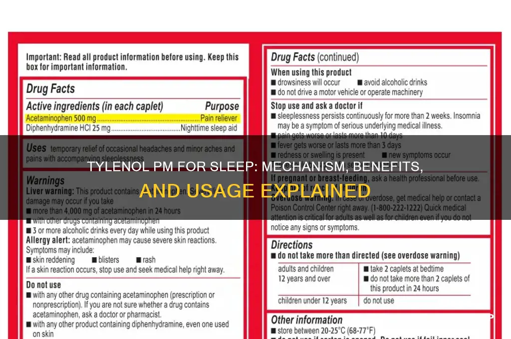 how does tylenol pm help sleep