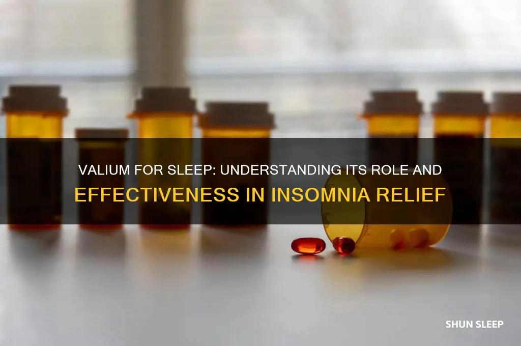 how does valium help sleep