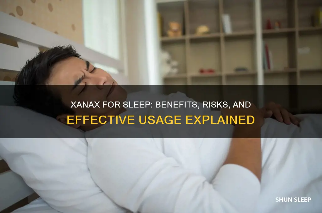 how does xanax help with sleep