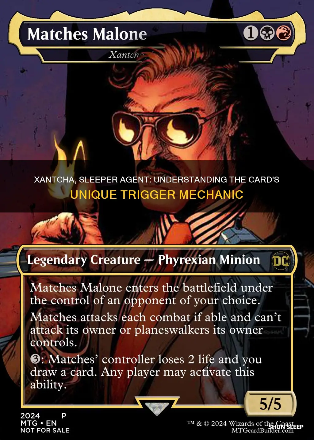 how does xantcha sleeper agent work