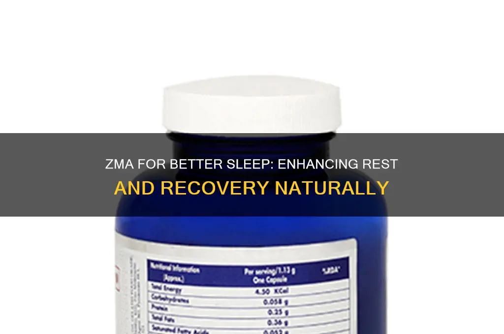how does zma help sleep