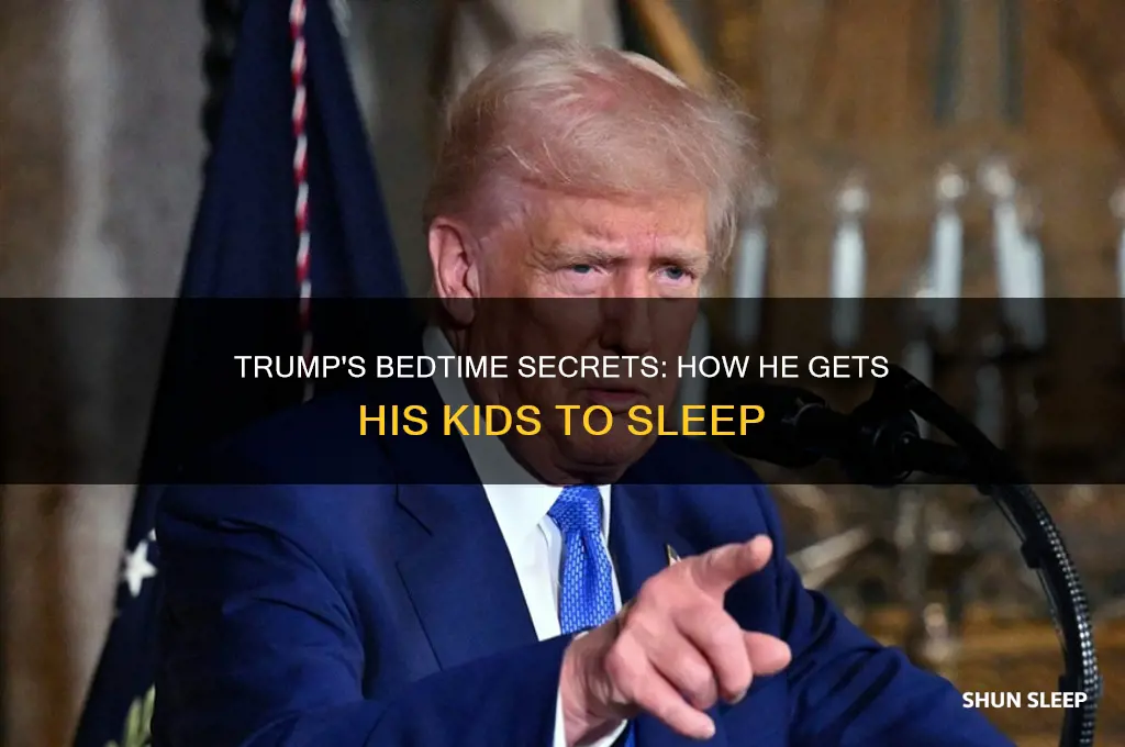 how donald trump gets his kids to sleep
